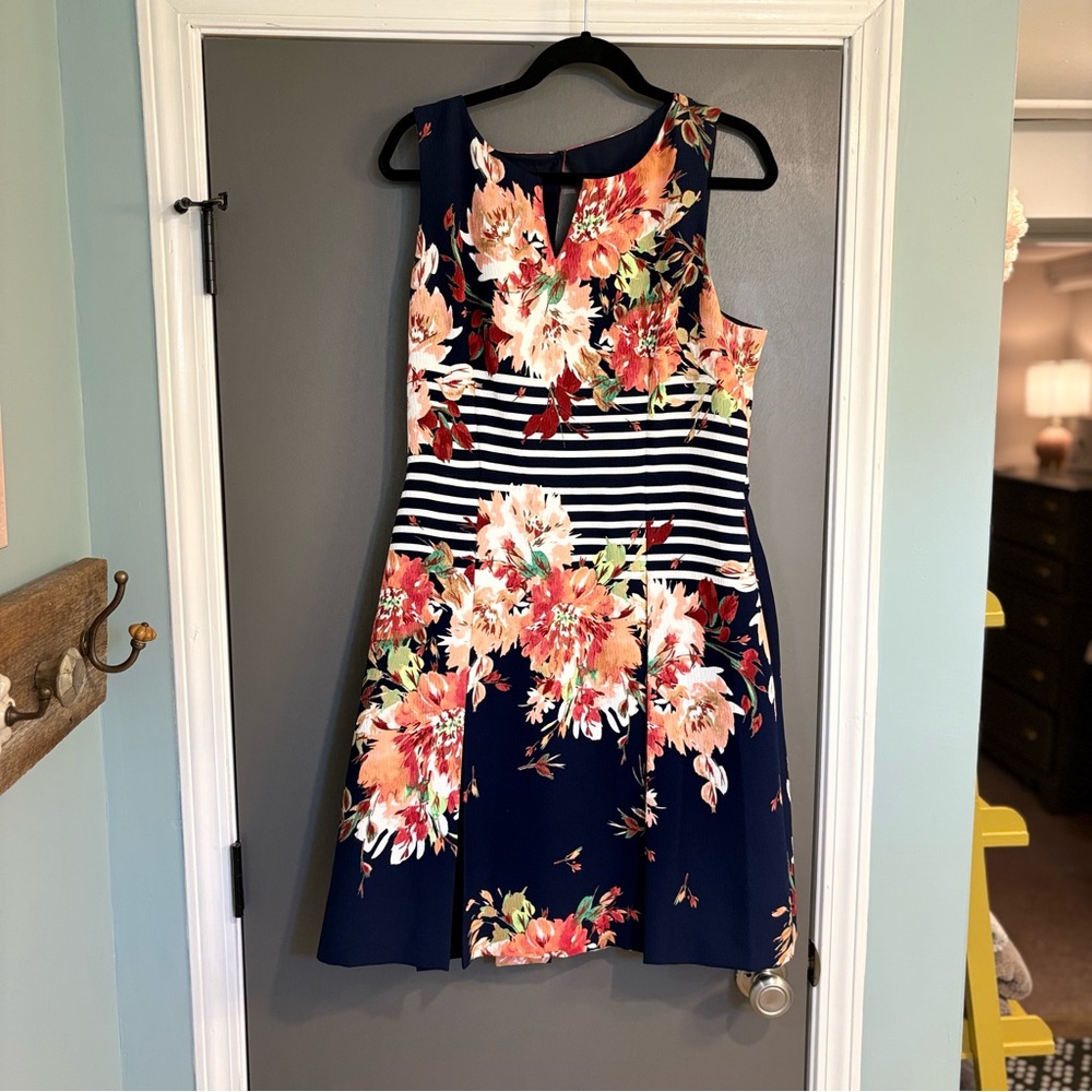 Floral Navy  Dress
